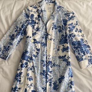LOFT shell coat. Floral design size 4.